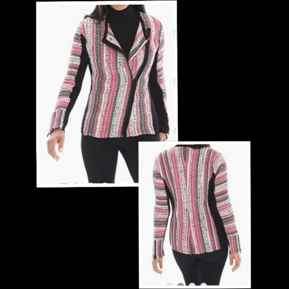 Chico's Textured Sophia Cardigan Chico's Size 2 (L/12)